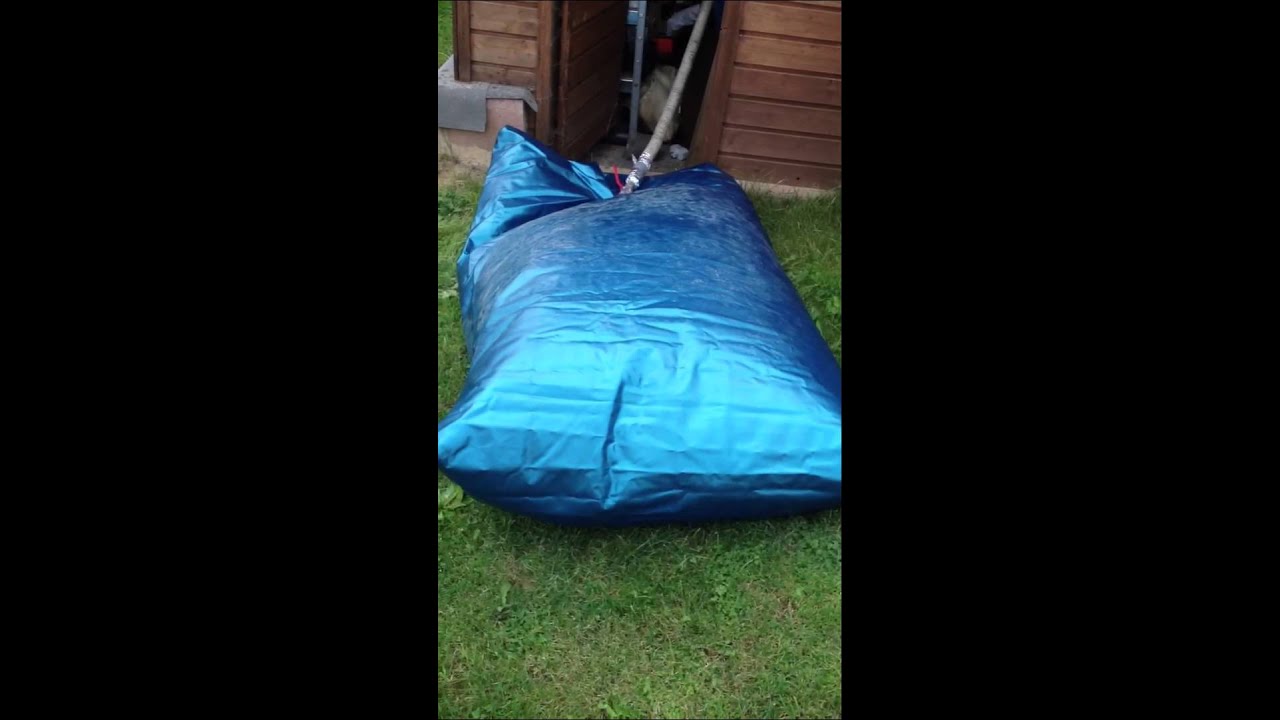Engine running on Waterbed mattress with woodgas