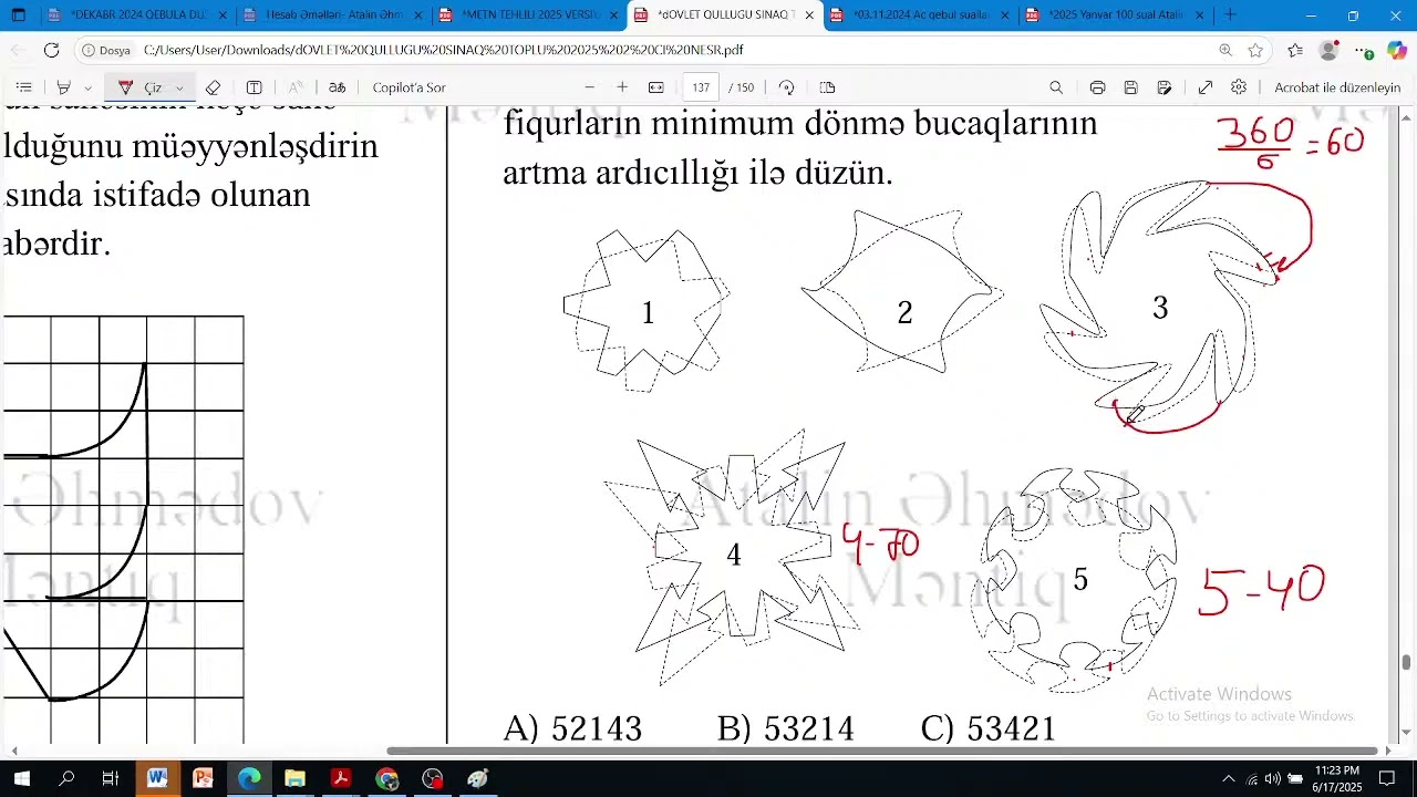 Məntiq 2026 qəbula düşə biləcək sual tipləri- Dövlər qulluğu məntiq Atalin Əhmədov