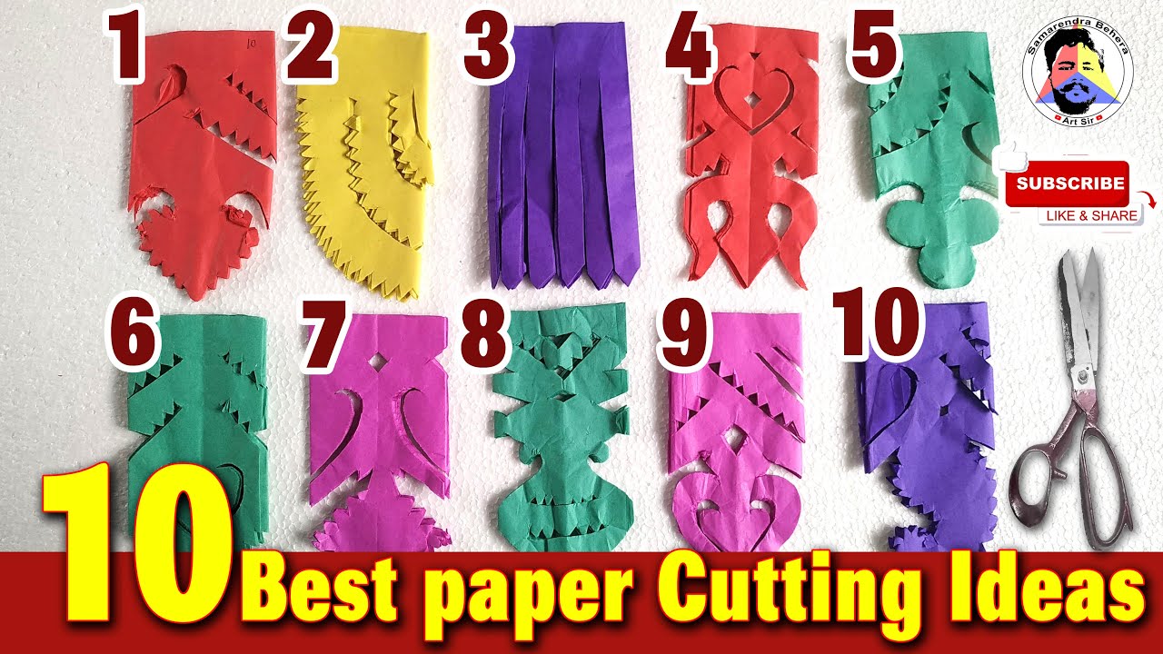 Durga puja Decoration || Paper Cutting Ideas || Paper Crafts || Paper Cutting Design #ganesh