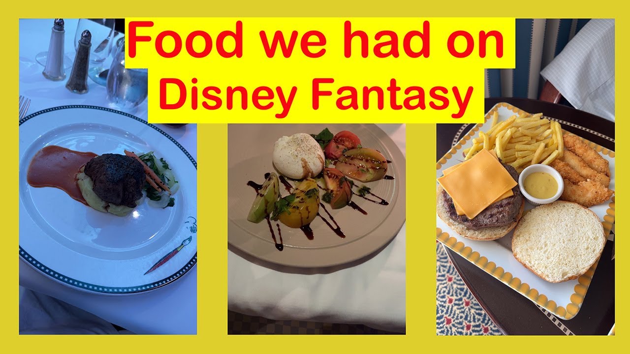 Посмотрите, что мы ели на борту лайнера Disney Fantasy.