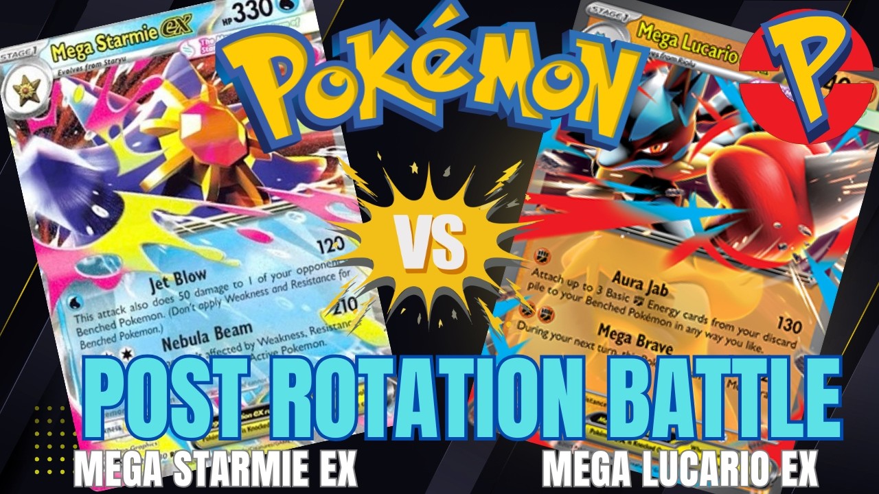 Mega Starmie ex vs Mega Lucario ex: Post Rotation Battle