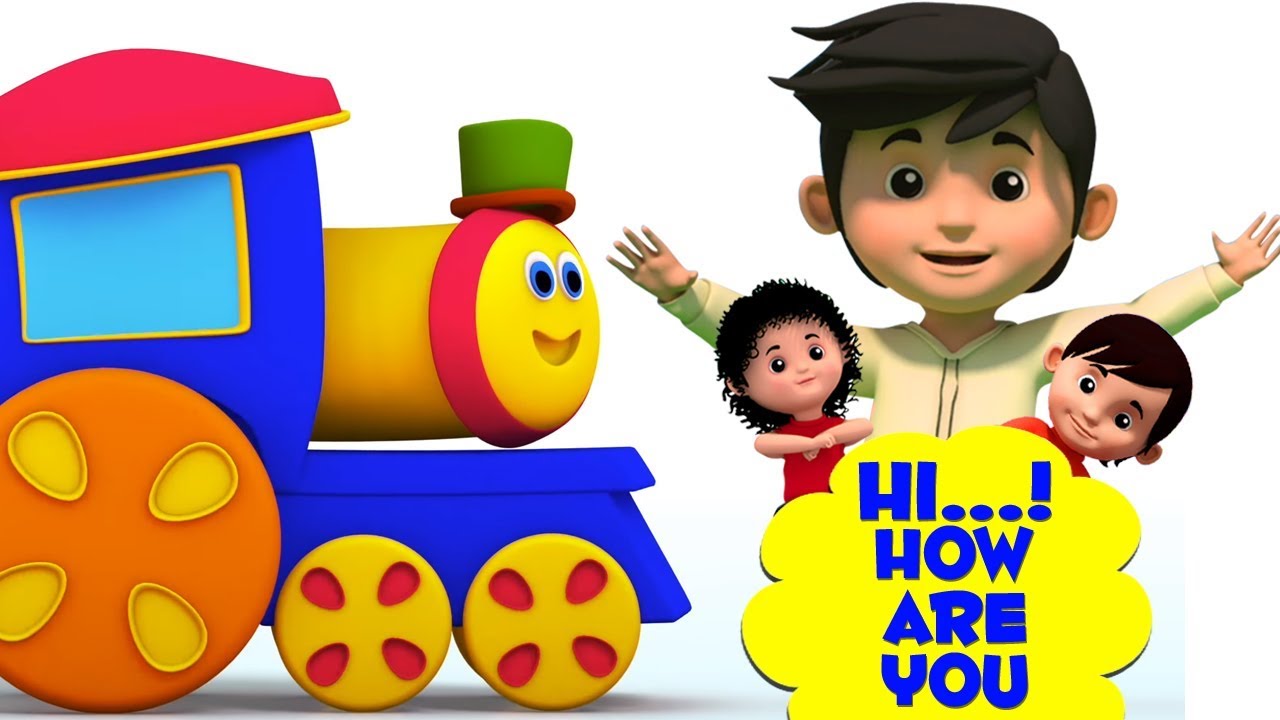 canción de saludos | Bob el tren de vídeo para los niños el aprendizaje
