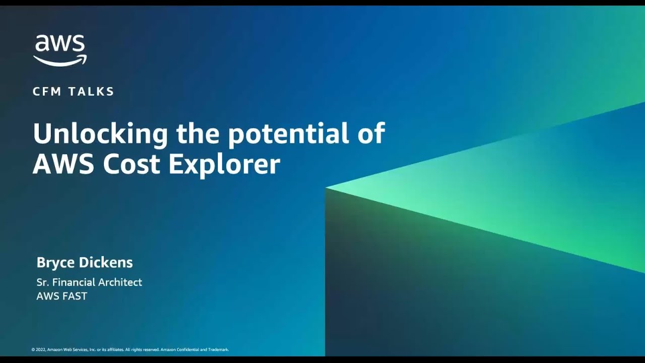 Unlocking the potential of AWS Cost Explorer | AWS Events