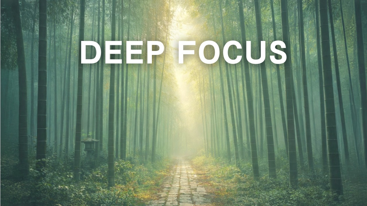 Deep Focus in a Zen Bamboo Forest | Japanese Ambient Music for Work & Study