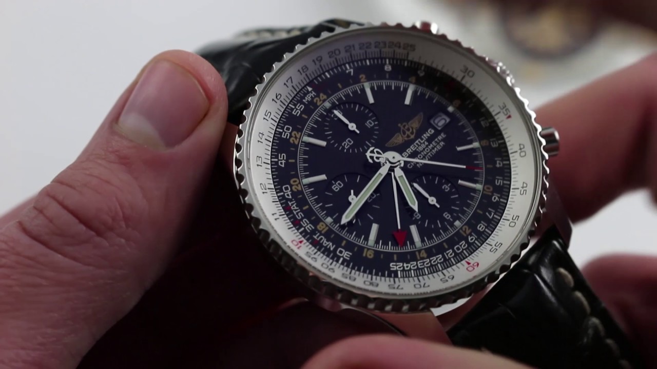 Pre-Owned Breitling Navitimer World Luxury Watch Review