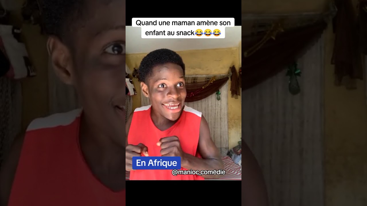 Quand une maman emmène sont enfants au snack Europe vs Afrique
