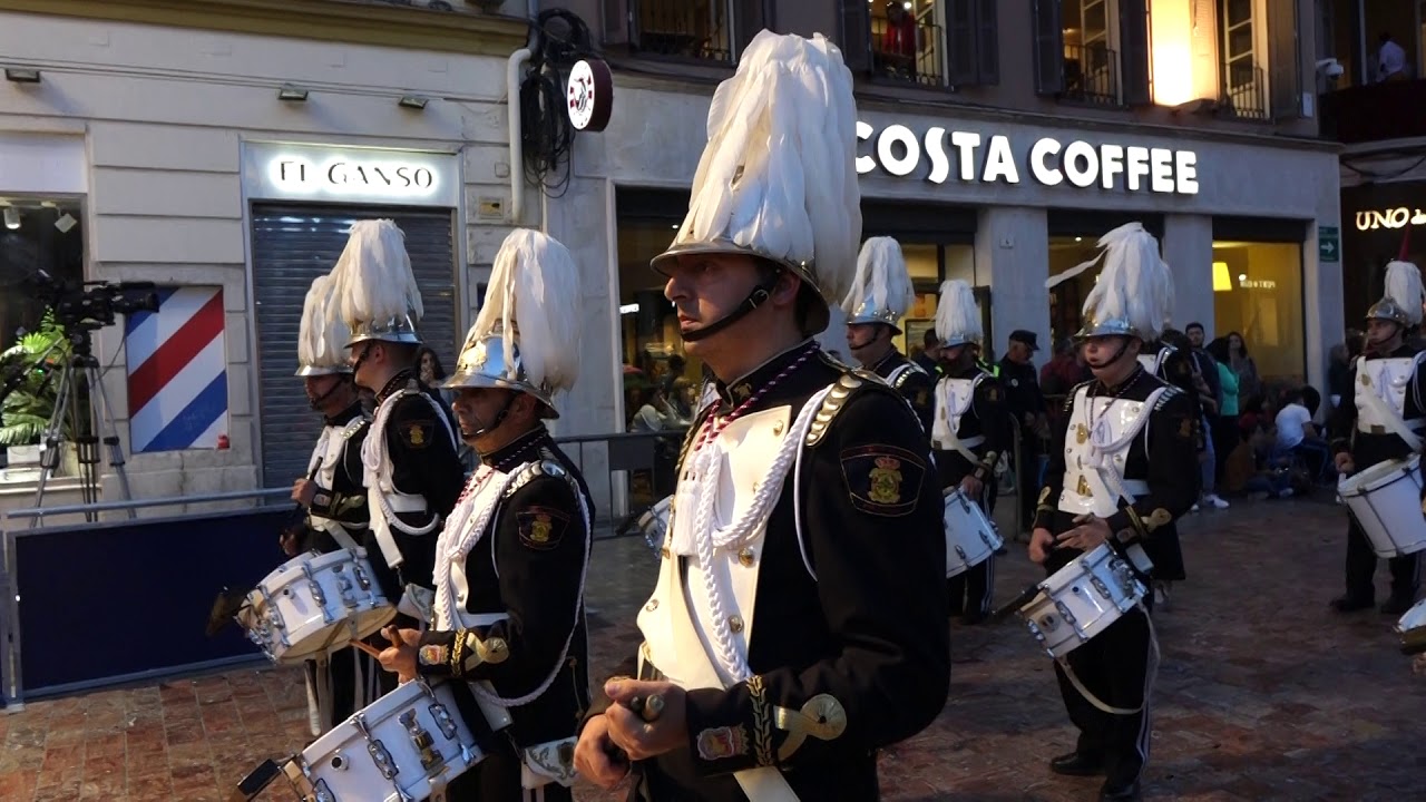 BCT BOMBEROS (CAUTIVO). MALAGA SEMANA SANTA 2019. TRIBUNA OFICIAL