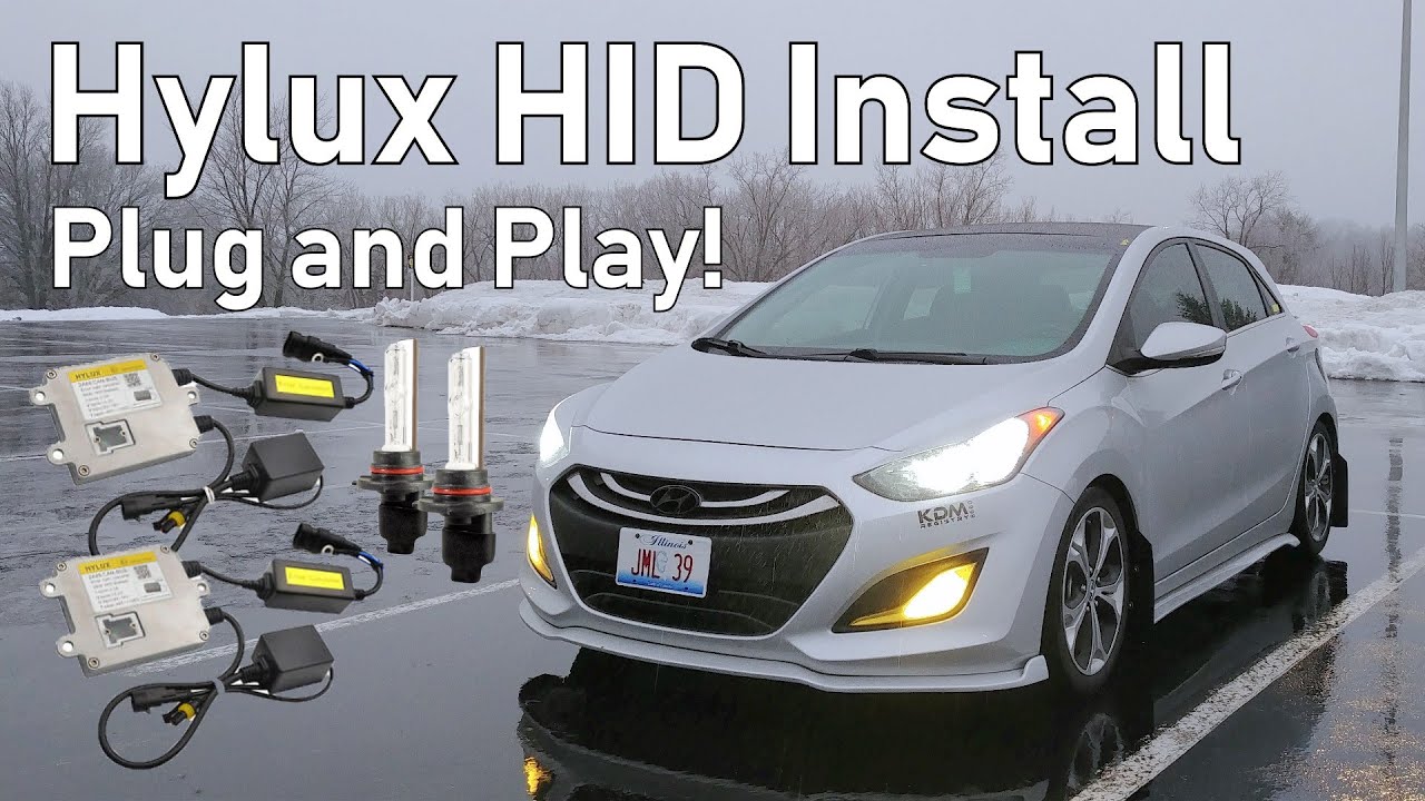 35w Hylux Canbus HID Install | 2013 Hyundai Elantra GT
