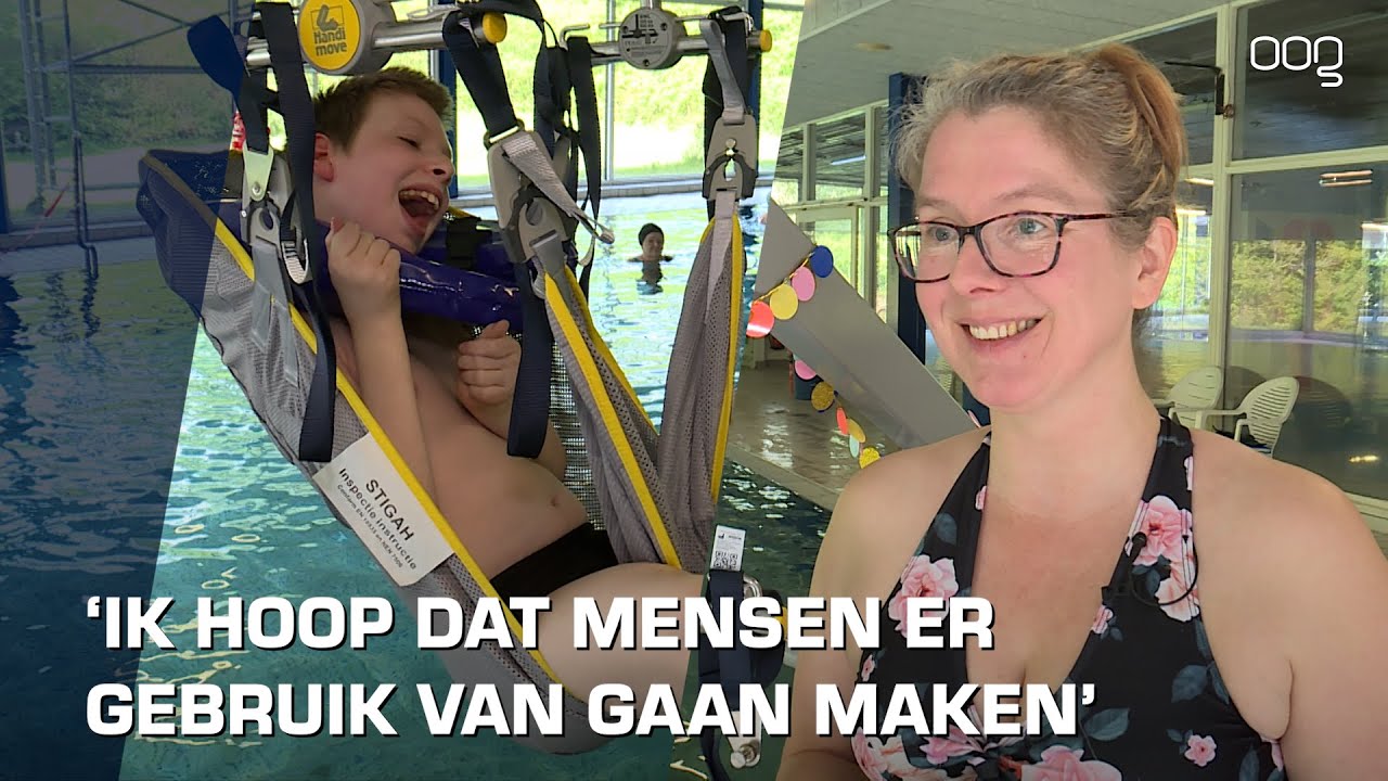 Tillift voor Silven is in zwembad Scharlakenhof geïnstalleerd