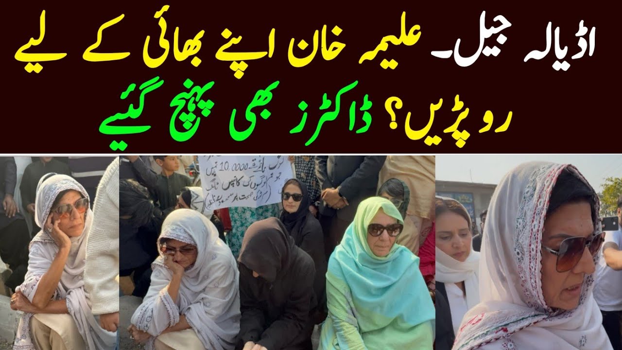 Aleema Khan emotional talk at adyala jail about Imran khan