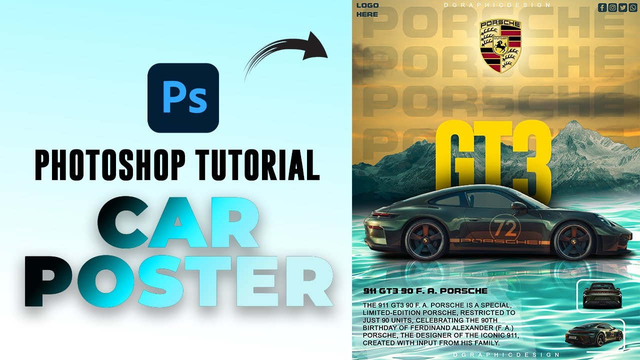 CAR POSTER DESIGN IN PHOTOSHOP