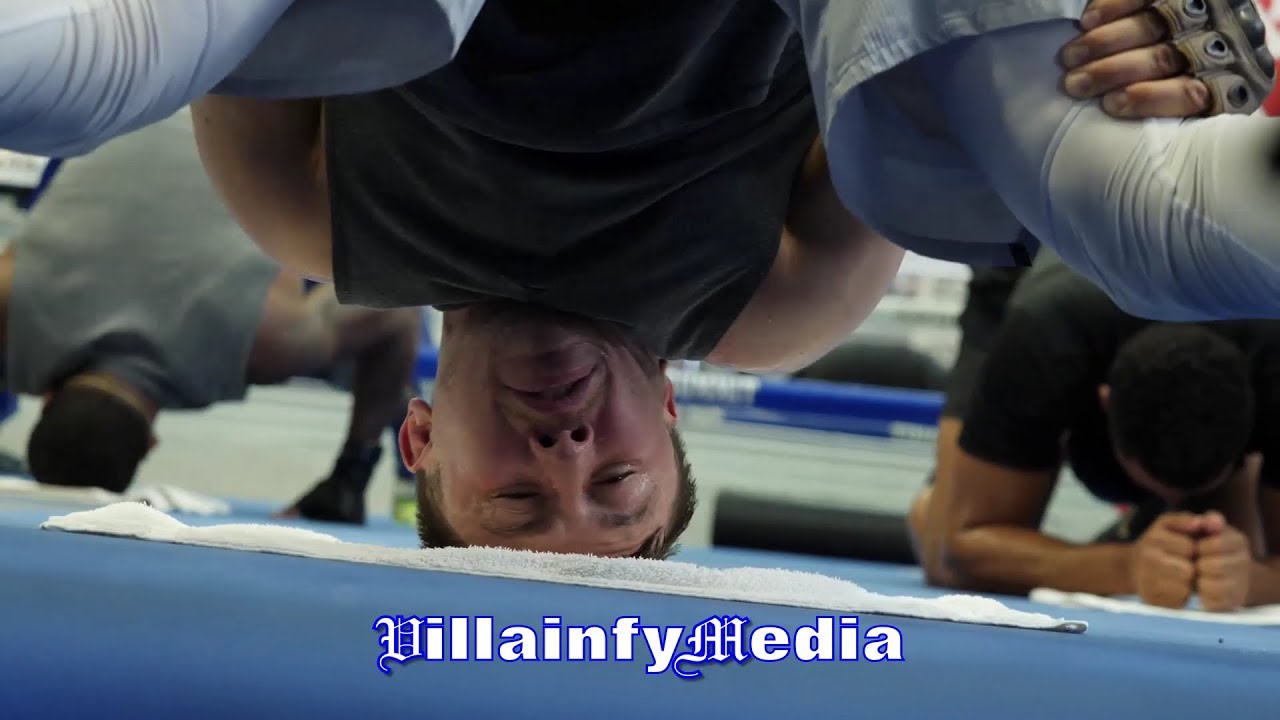 GENNADY GOLOVKIN TORTURES NECK WITH STRENGTHENING EXERCISING METHODS; READY TO EAT CANELO'S POWER