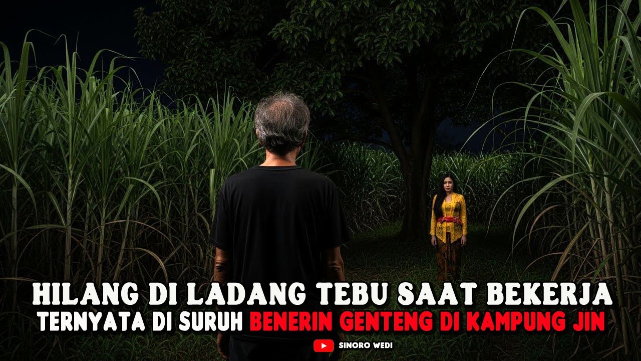 HILANG DILADANG TEBU SAAT BEKERJA.TERNYATA DISURUH BENERIN ATAP DI KAMPUNG JIN