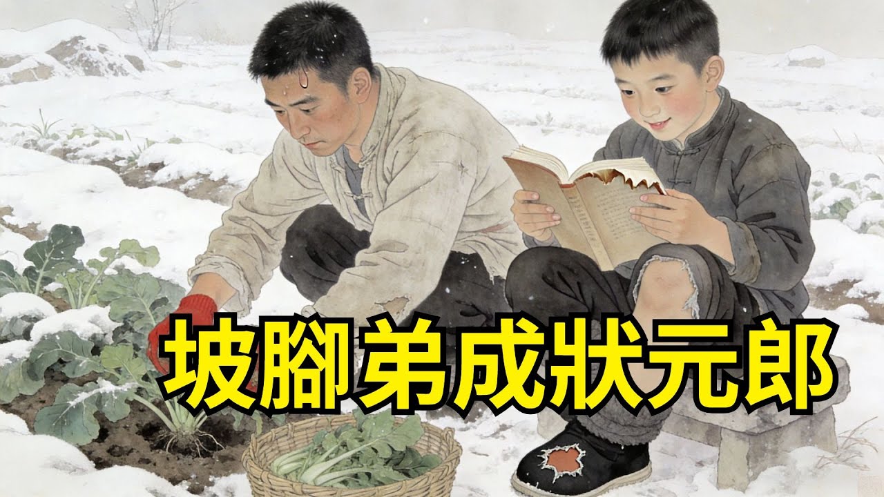 弟弟天生跛腳，哥哥寒冬挖野菜換紙筆供他讀書！族人笑他癡，誰料收菜老嫗是太後乳母，當場帶弟入國子監，賜名孝悌生！【心事郵局】#民間故事#傳統故事#故事頻道#聽書#睡前故事#情感