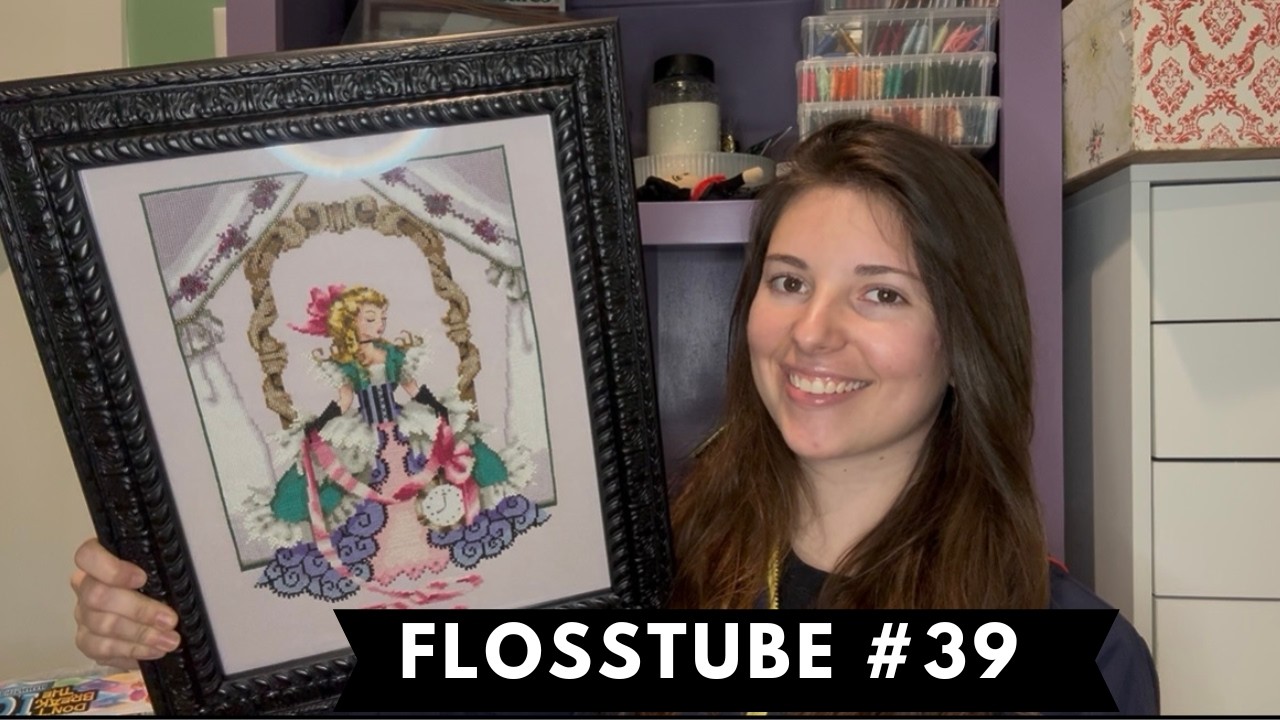 Flosstube #39 - Большой прогресс в вязании чулка и приятный финал с гусем.