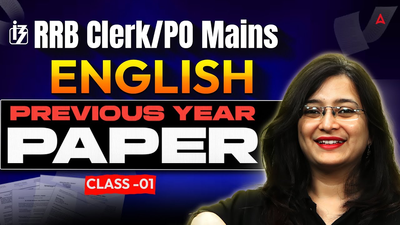 RRB Clerk/PO Mains 2025 | English Previous Year Paper #1| RRB Clerk Mains English By Kinjal Ma'am