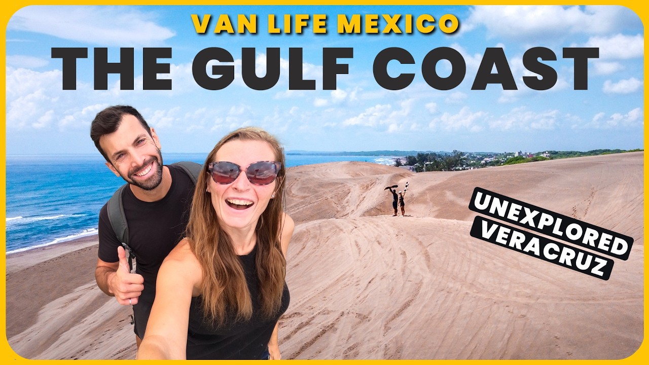 Van Life on the GULF COAST of Veracruz, Mexico | Sand boarding & Beach Camping | Road Trip Ep 42