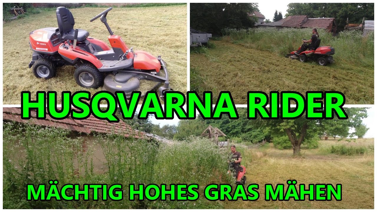 Husqvarna Rider   Mächtig Hohes Gras Mähen