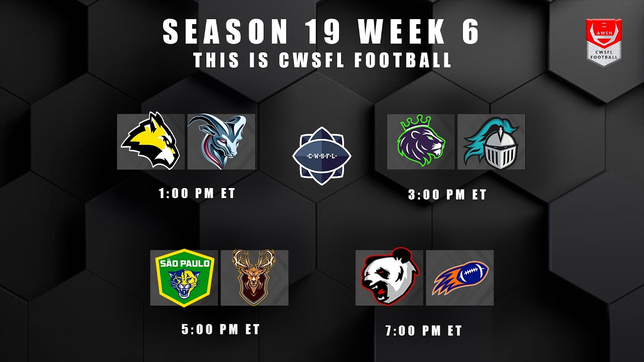 CWSFL | Season 19 Week 6  | Houston @ Sao Paulo