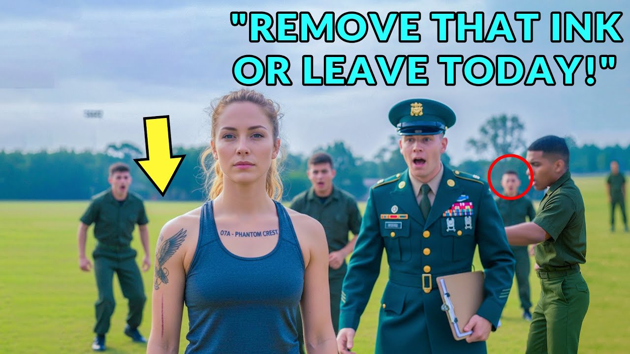 They Laughed At Her Tattoo —  Base Commander Snapped “Remove It—That Badge Is Not For Trainees!”