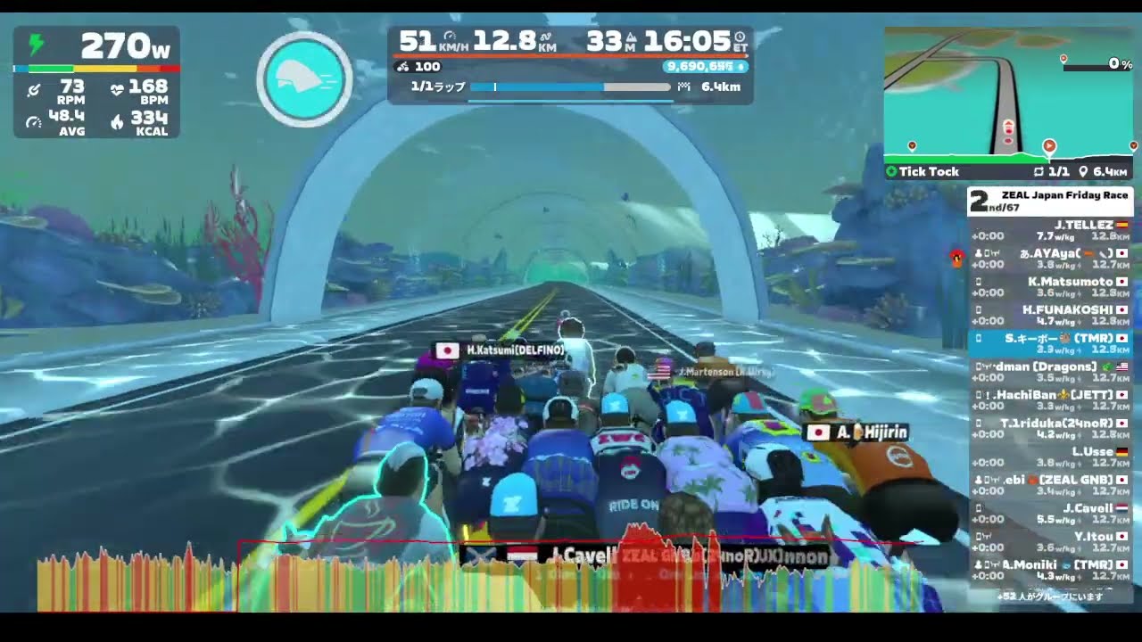 【Zwift レース】ZEAL Japan Friday Race | 690 - 1000