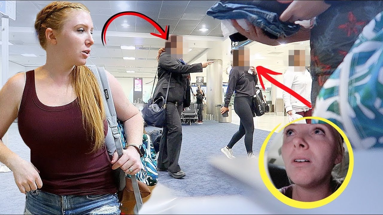 Shocking confrontation at the airport (on camera)