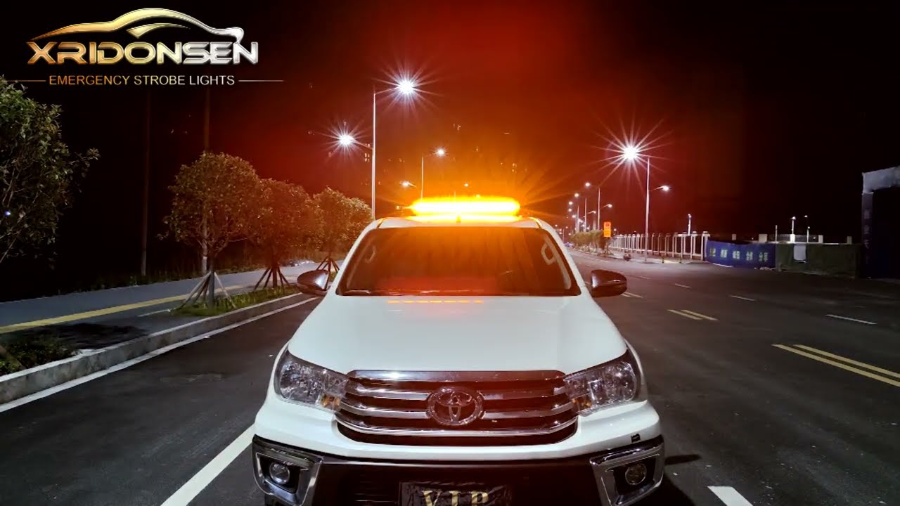 XRIDONSEN 37 INCH Rooftop Strobe Light Bar for Construction Vehicles Plow/Tow Trucks Wrecker
