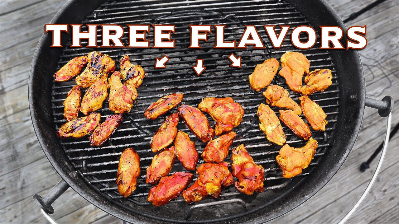 Chicken Wings on the Weber Kettle | 3 Sauce Recipes