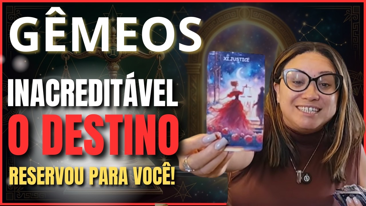GÊMEOS SEGURA AS EMOÇÕES O QUE ESTÁ POR VIR É INACREDITÁVEL! VC SERÁ HONRADO(A) POR TUDO QUE PASSOU.