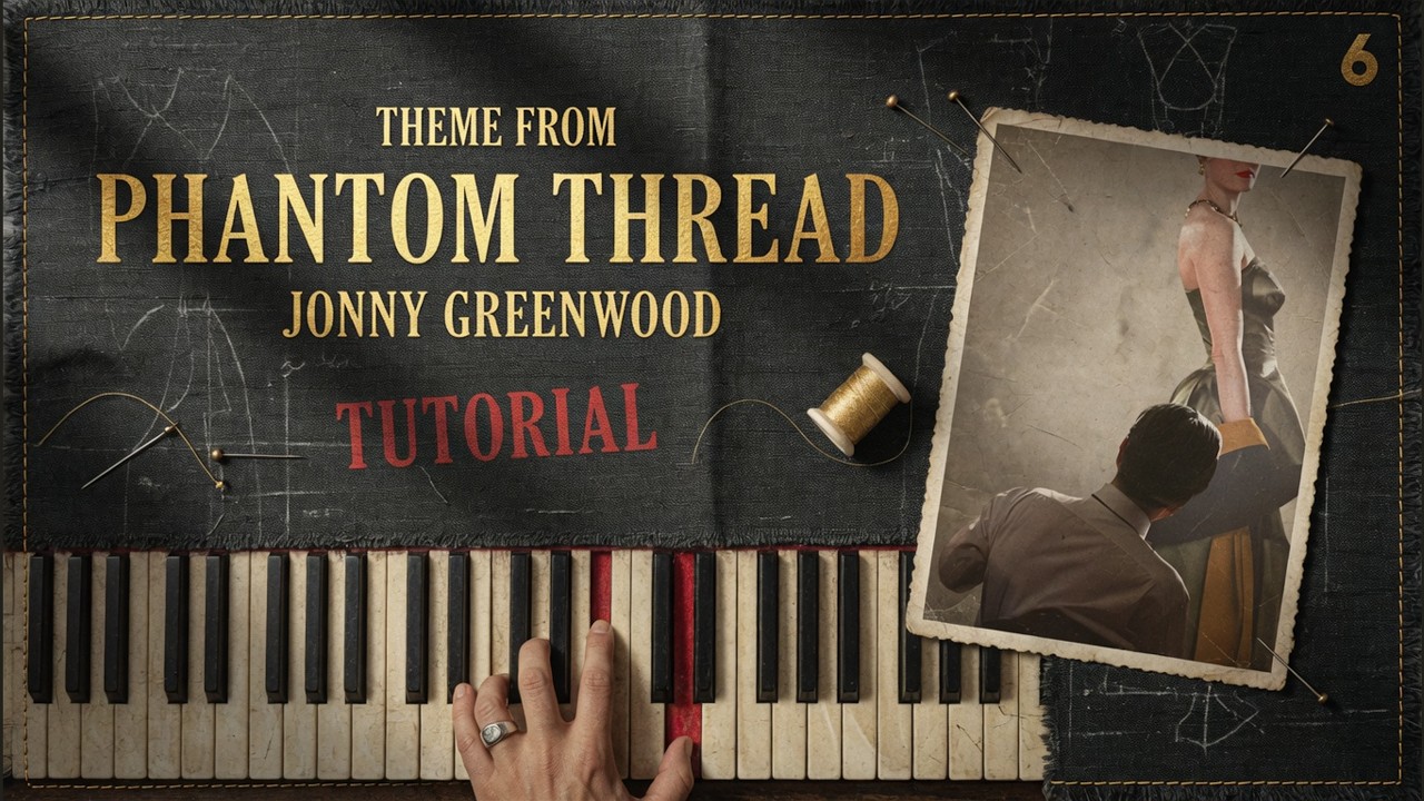 PHANTOM THREAD (House of Woodcock) by Jonny Greenwood | Piano Tutorial (Part 1) Slow, Detailed