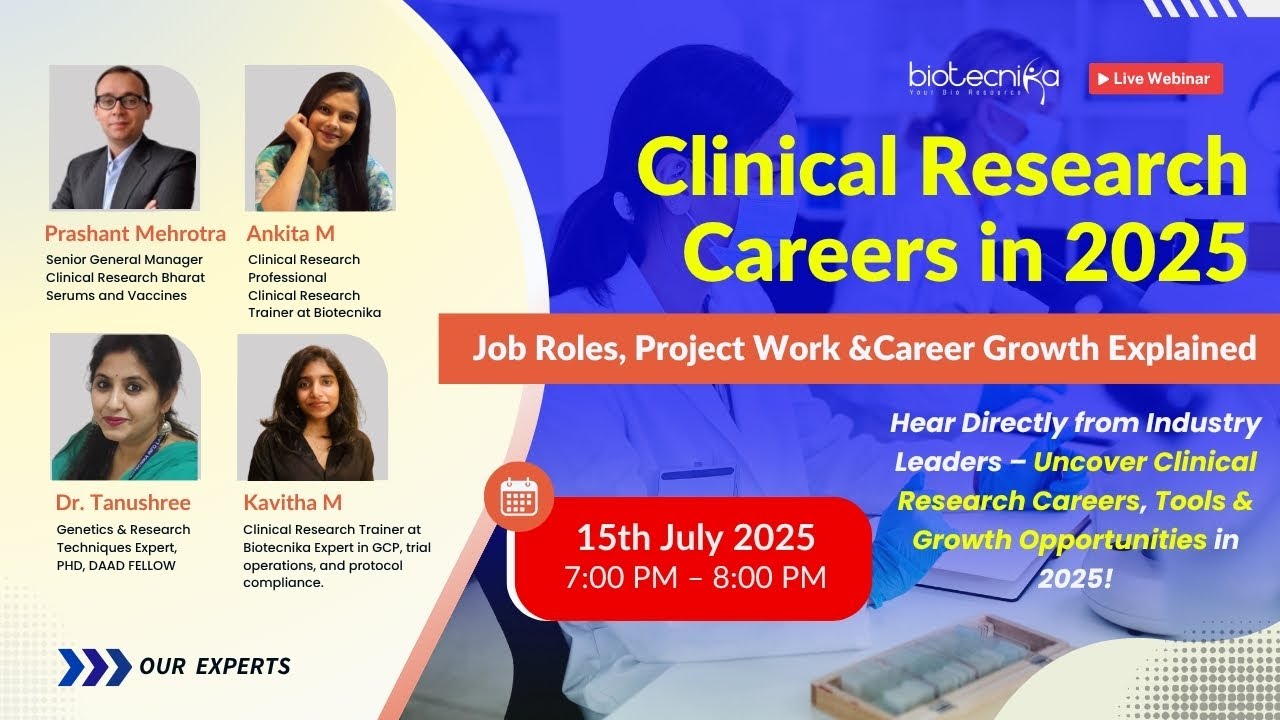Clinical Research Careers in 2025 – Job Roles, Project Work & Career Growth Explained
