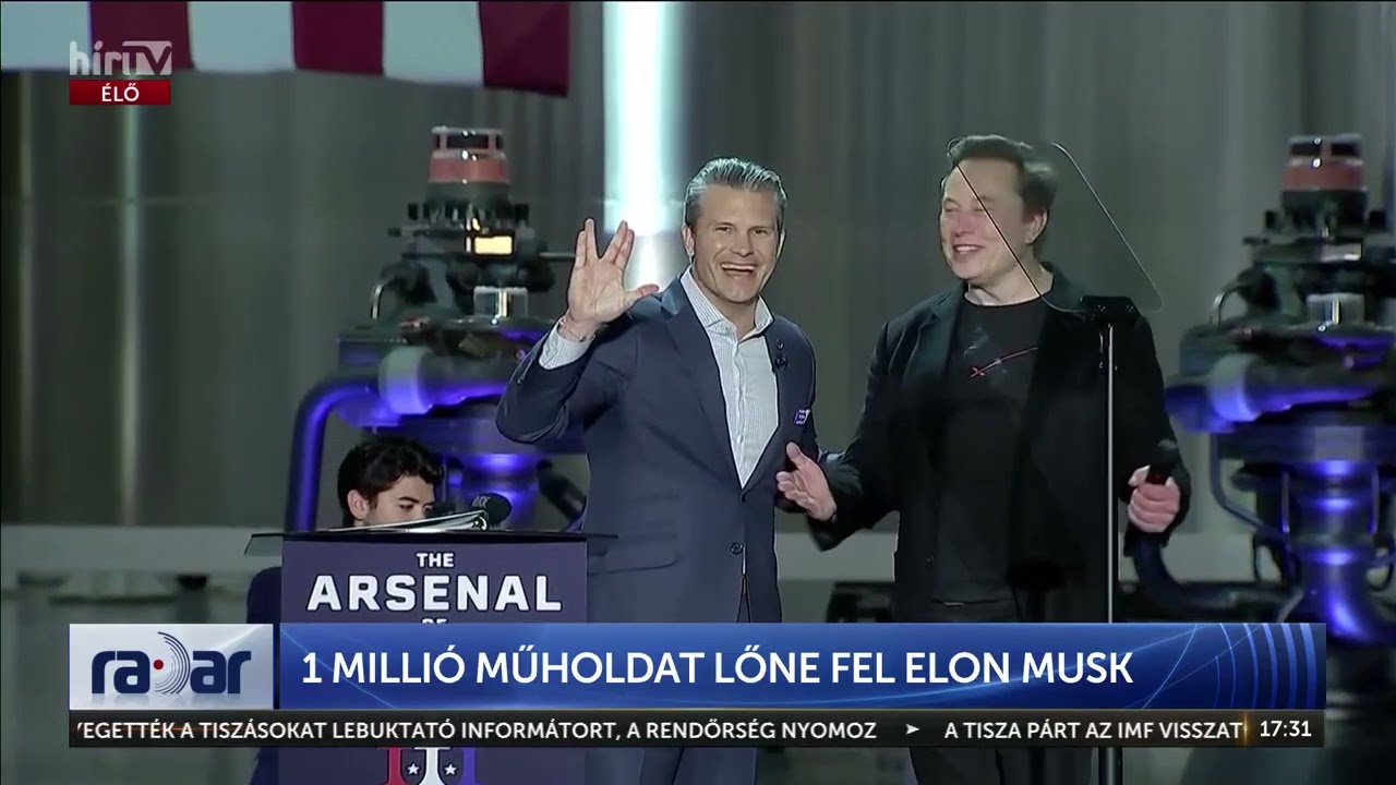 1 millió műholdat lőne fel Elon Musk - HírTV