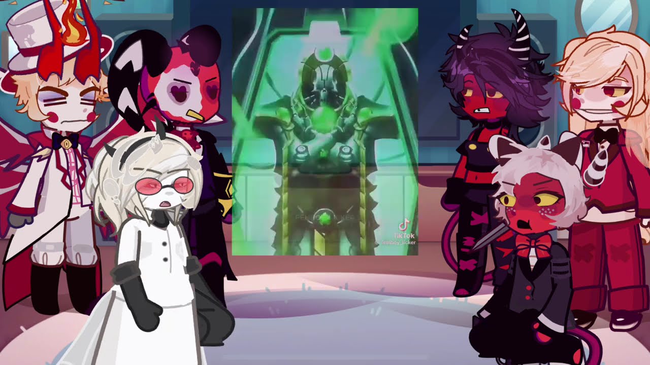 Hazbin Hotel Angels react to warhammer40k | Lucifer | Gacha life 2