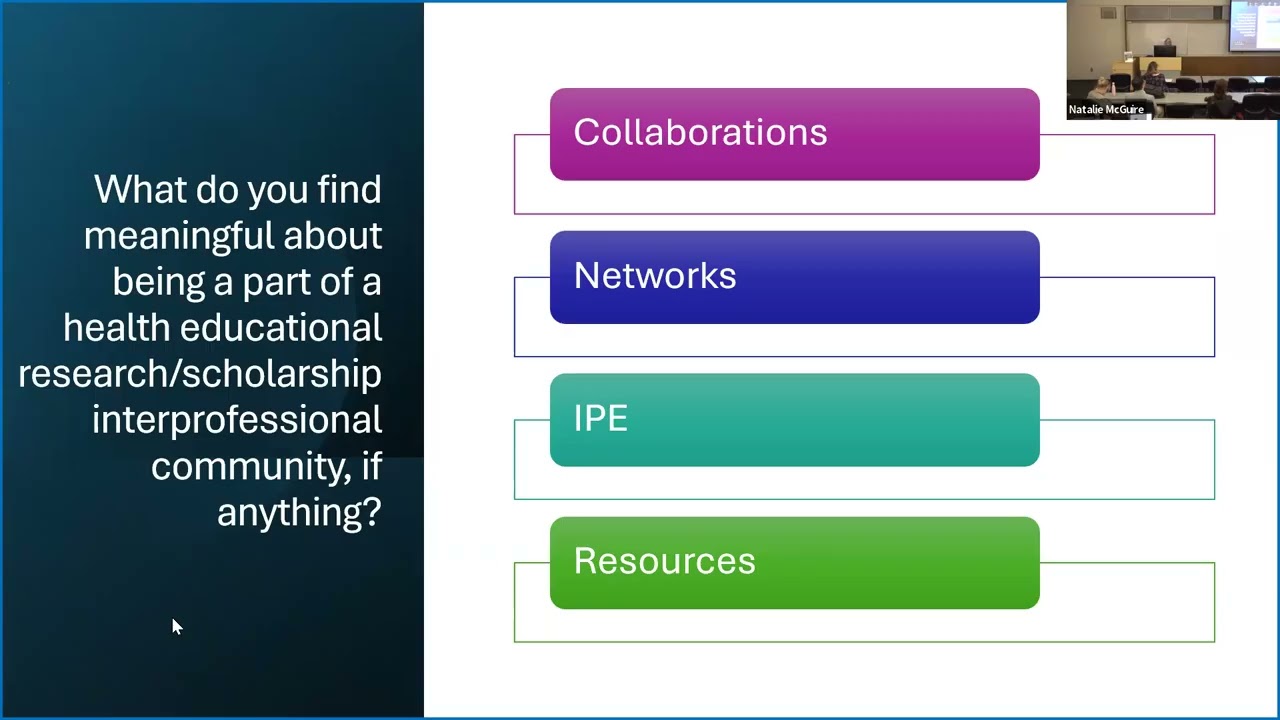 Building Connections: Expanding the QHS Education Scholarship Community