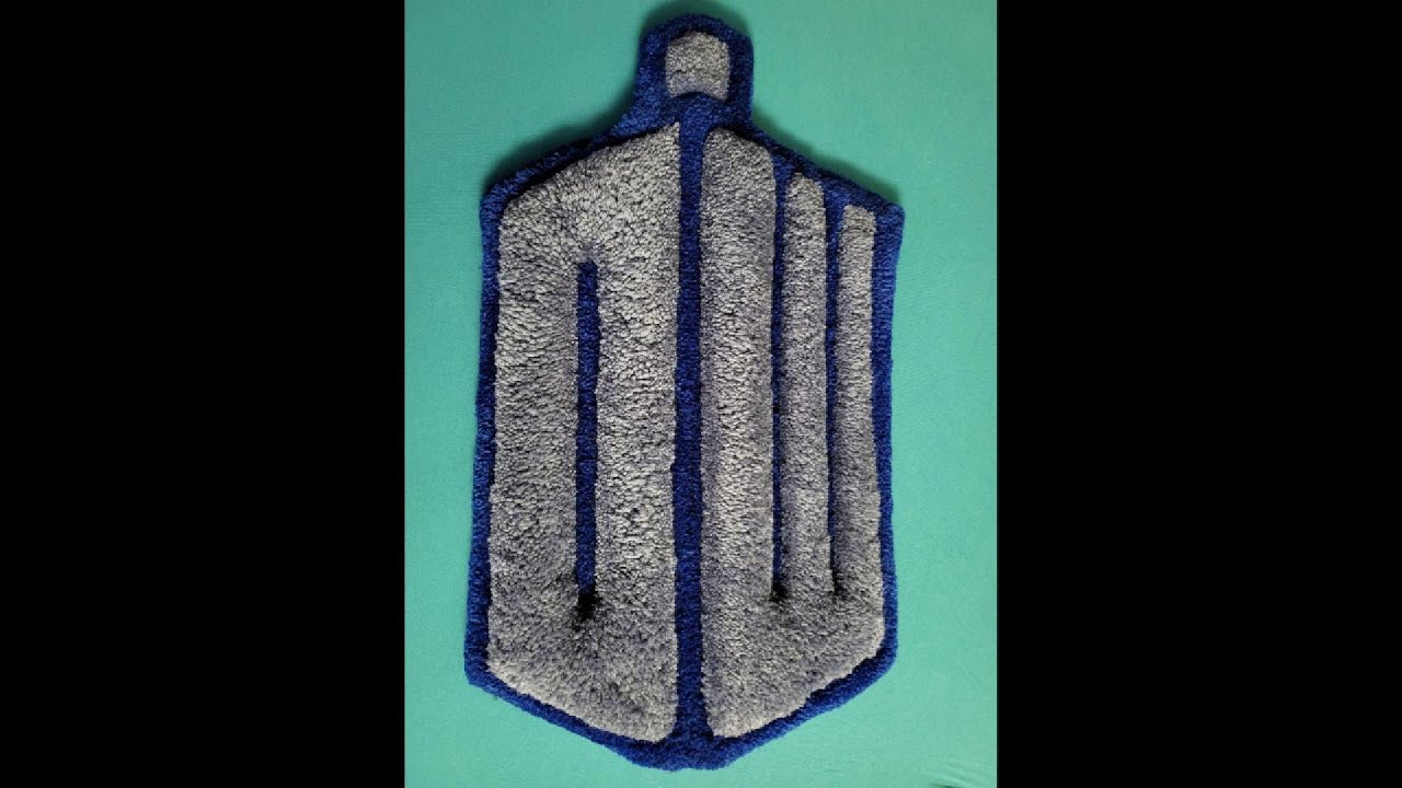 DWRug#LaneAndLore #Tufting #RugTufting #HandmadeRug #CustomRugs #TuftArt #DoctorWho #TARDIS #Whovian