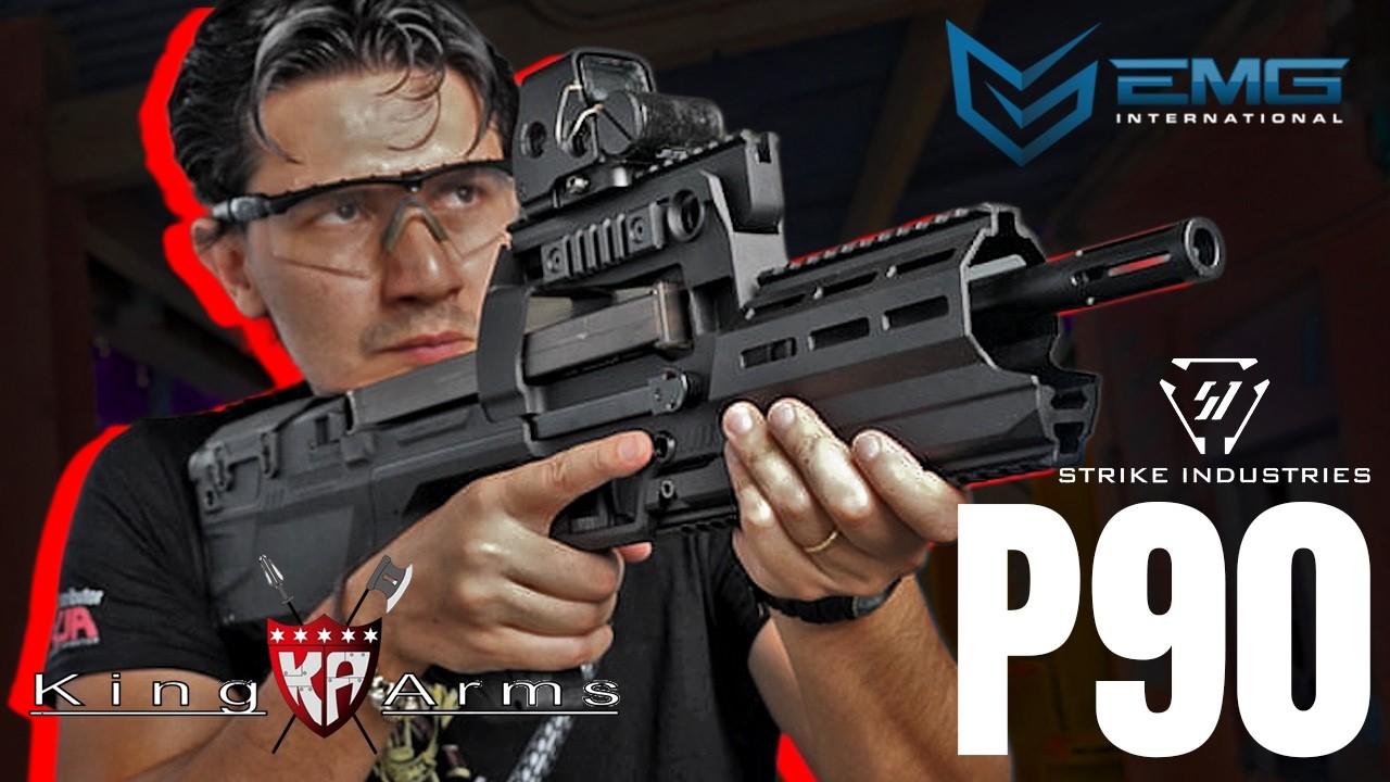 Обзор страйкбольного AEG автомата EMG SI P90 (от King Arms)