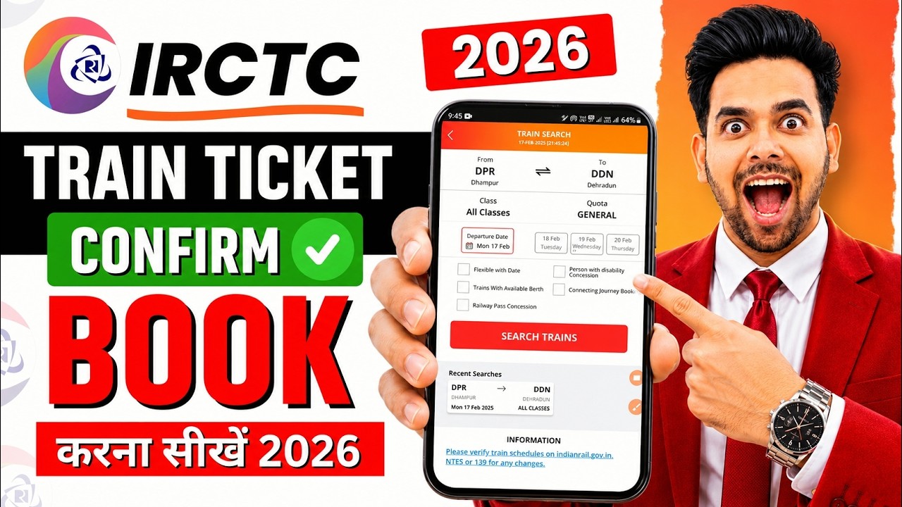 How to Book Tickets via IRCTC | How To Book Train Tickets Online In India | Train Ticket Booking