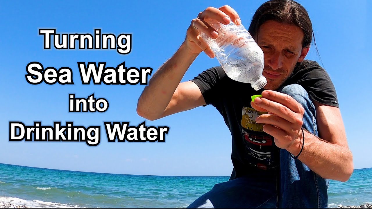 How to turn sea water into drinking water (2 simple methods)