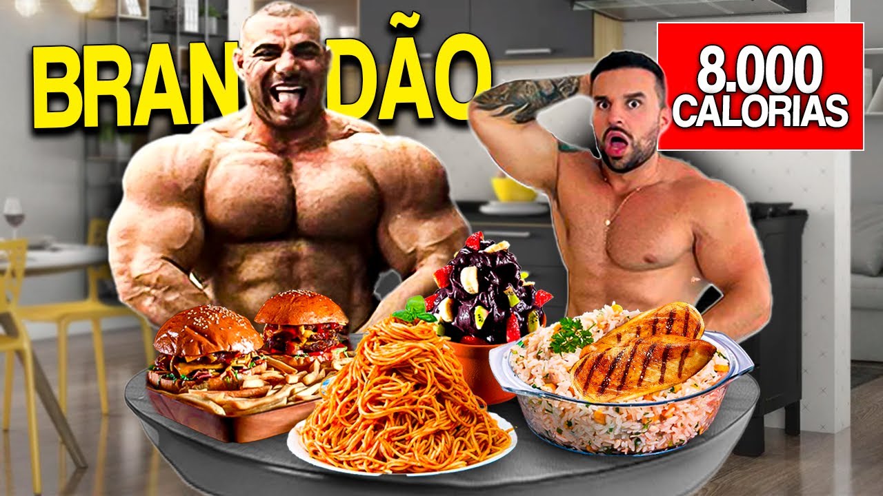 Sobrevivi a Nova Dieta De RAFAEL BRANDÃO De 8.000 Calorias!!