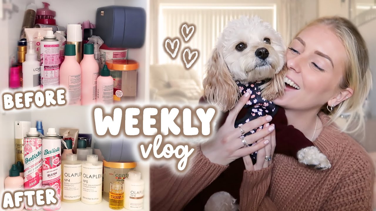 the prep begins & a haircare declutter…😍 weekly vlog + organise with me!