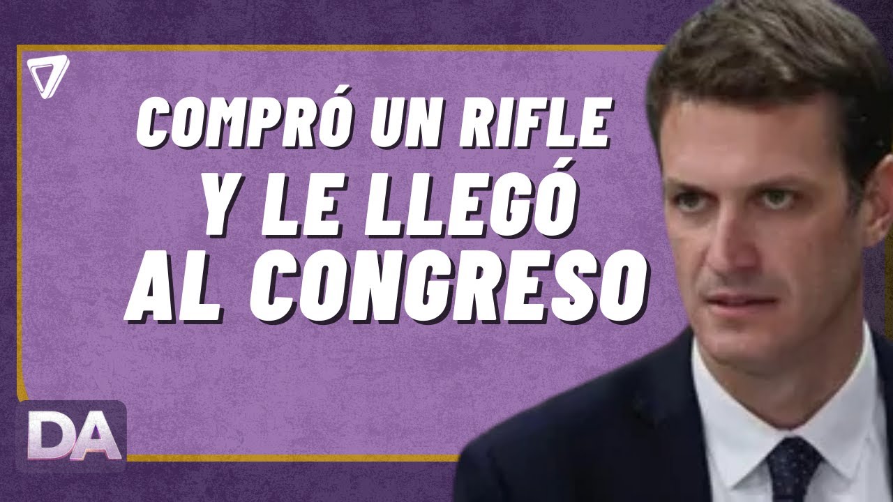 ¡ESCÁNDALO!: un diputado compró un RIFLE y le llegó al Congreso🔫🏛️