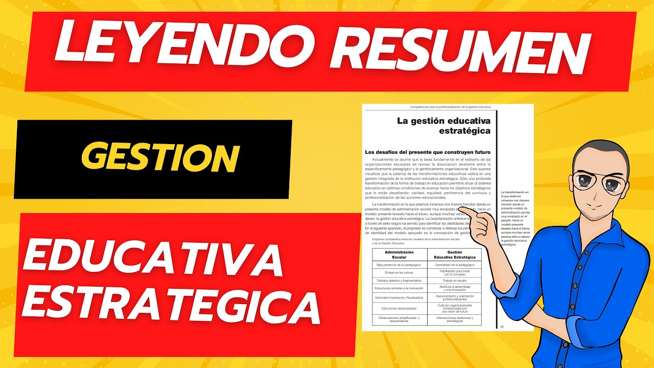 Resumen: Gestión educativa estratégica │ estudiando para promoción vertical