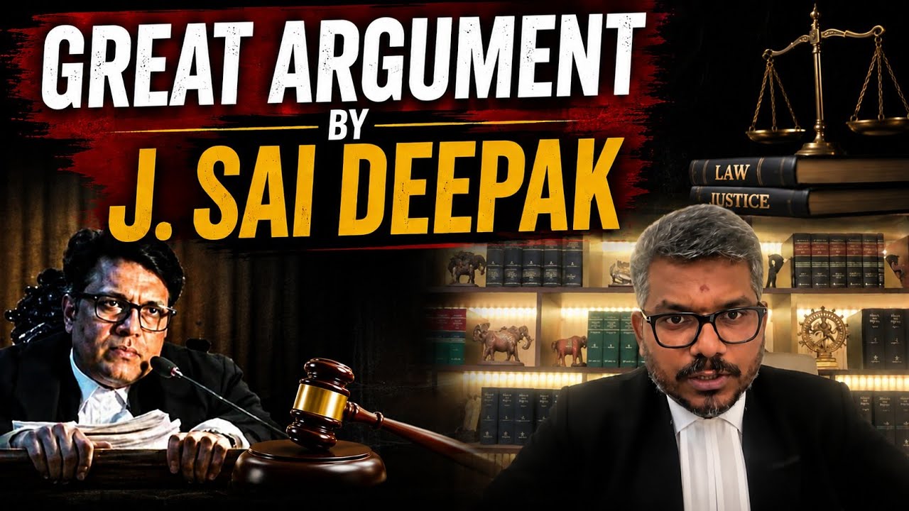 Great Argument by J. Sai Deepak in Karnataka High Court. 