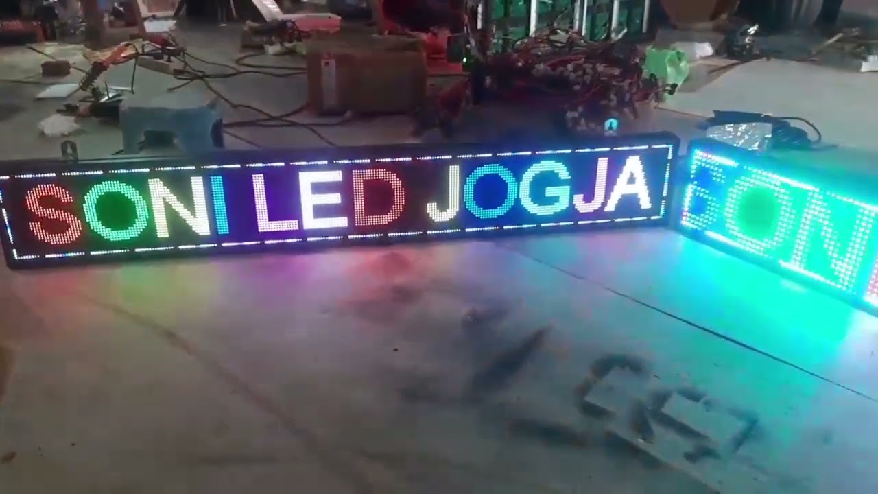 Led running teks buat SMK 1 wonosari by Soni Led Jogja bergaransi 1 tahun