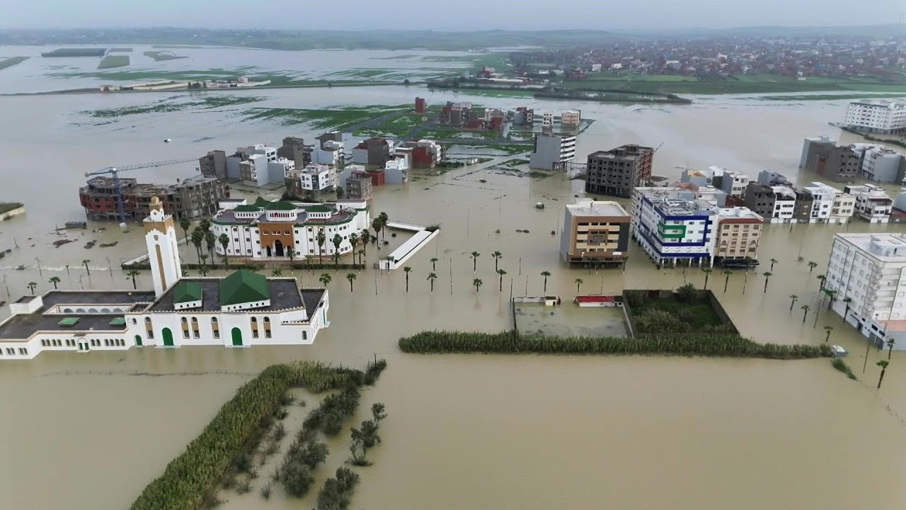 VUES AERIENNES: Une localité marocaine submergée après de fortes inondations | AFP Images