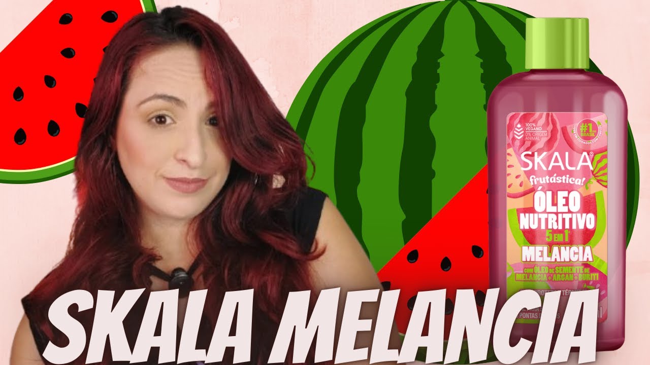 ÓLEO CAPILAR SKALA DE MELANCIA | nutrição, controle de frizz e muito perfume