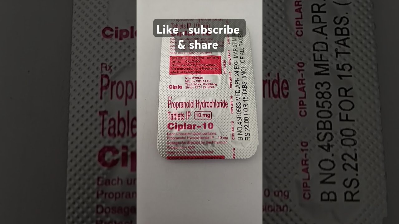 Ciplar-10 tablet #medicine #information #shorts