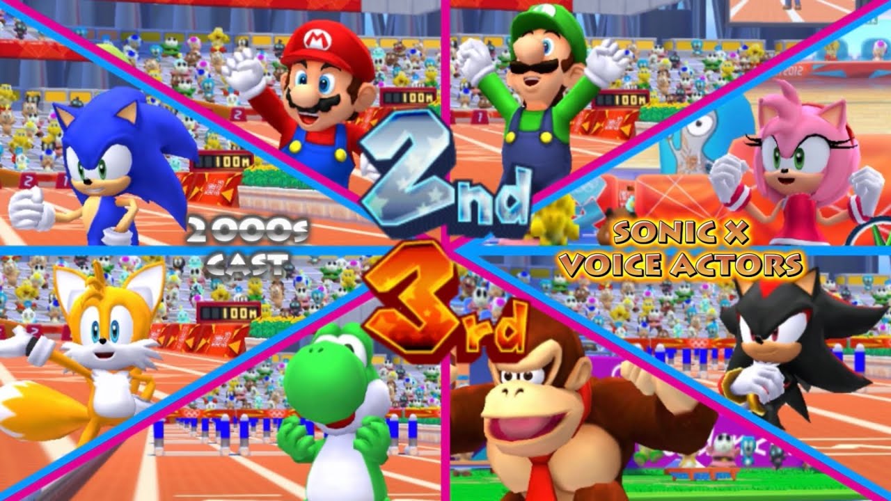 Mario & Sonic at the London 2012 Olympic Games [3DS] - All 2nd/3rd Result Animations: 2000s VAs