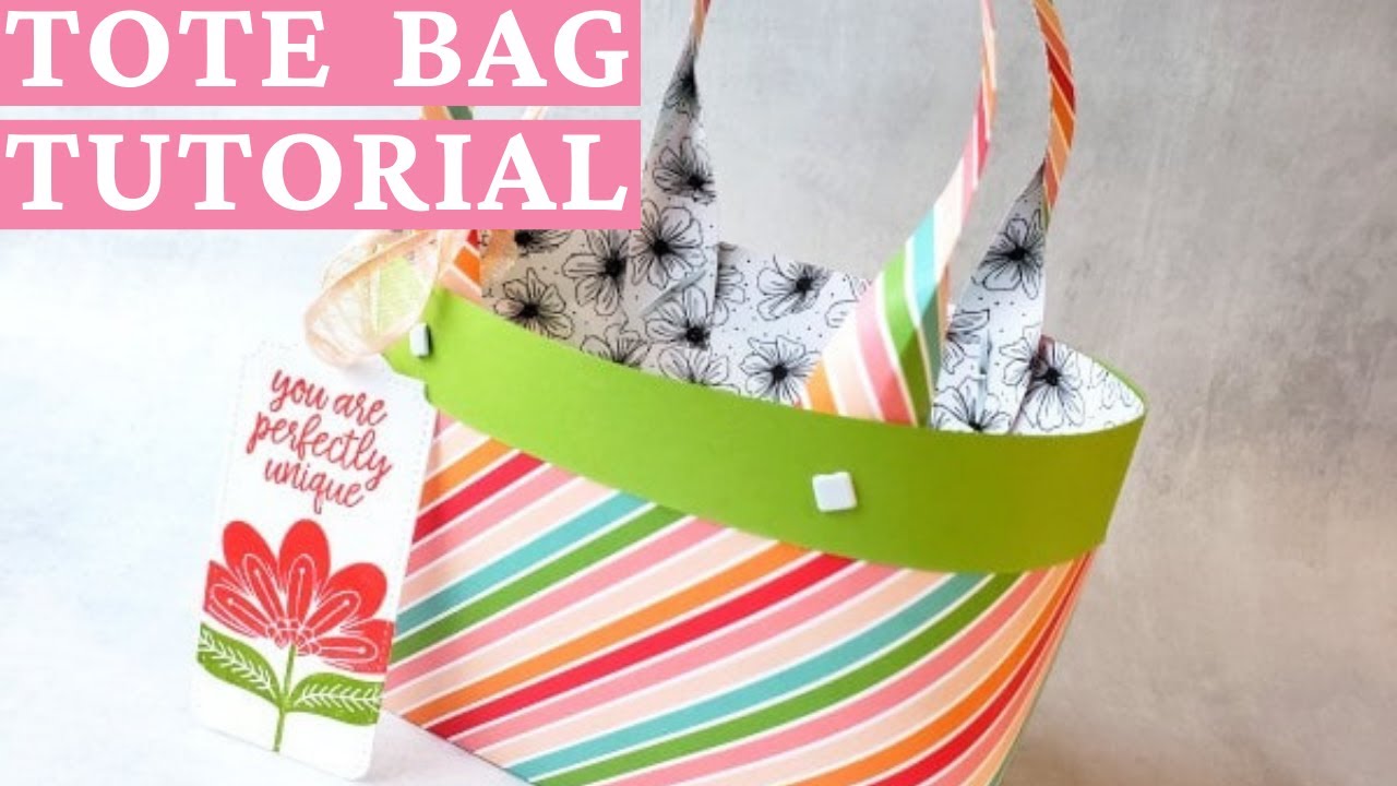 Paper Tote Bag - Adorable DIY Gift Bag