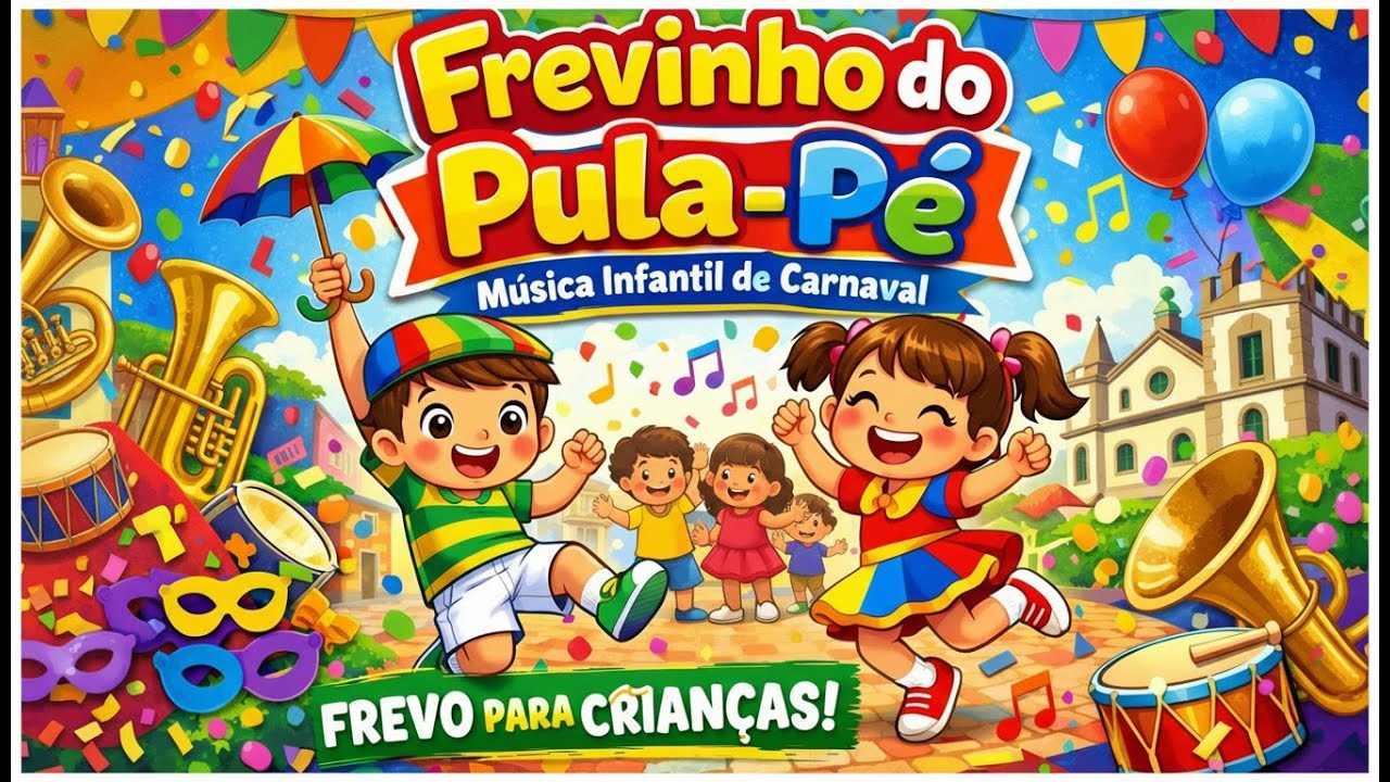 🎭🎶 Frevinho do Pula-P&eacute; | M&uacute;sica Infantil de Carnaval | Frevo para Crian&ccedil;as | Carnaval 2026